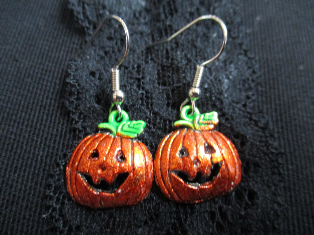 Kawaii Jack O Lantern samhain pumpkin Earring