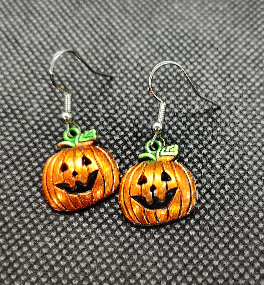 Kawaii Jack O Lantern samhain pumpkin Earring