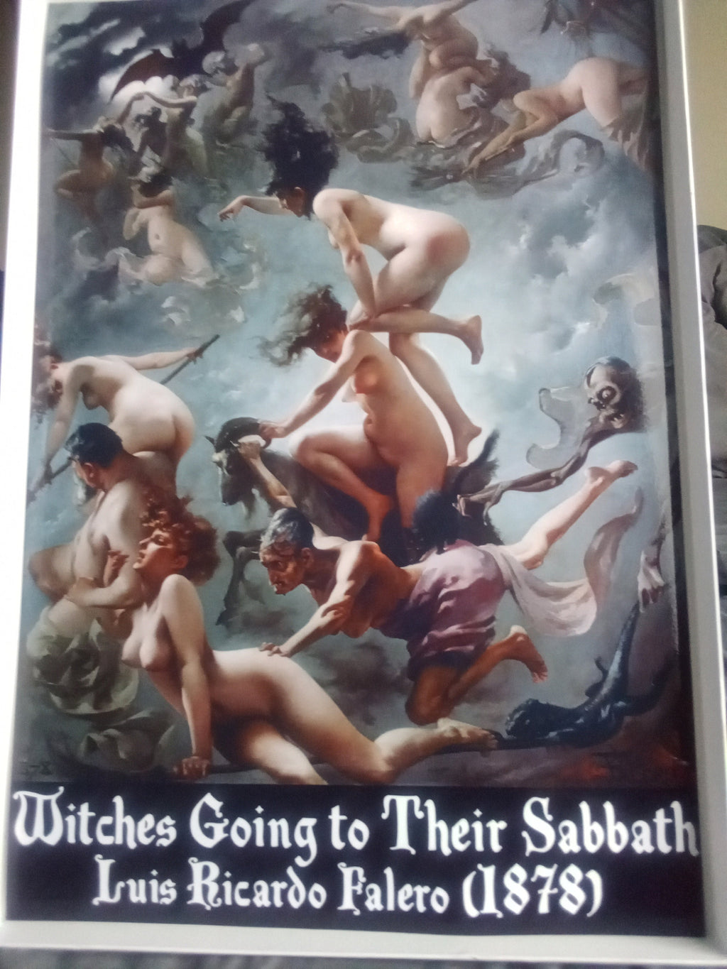 Witches going to their sabbath 13" by 19" glossy wall poster