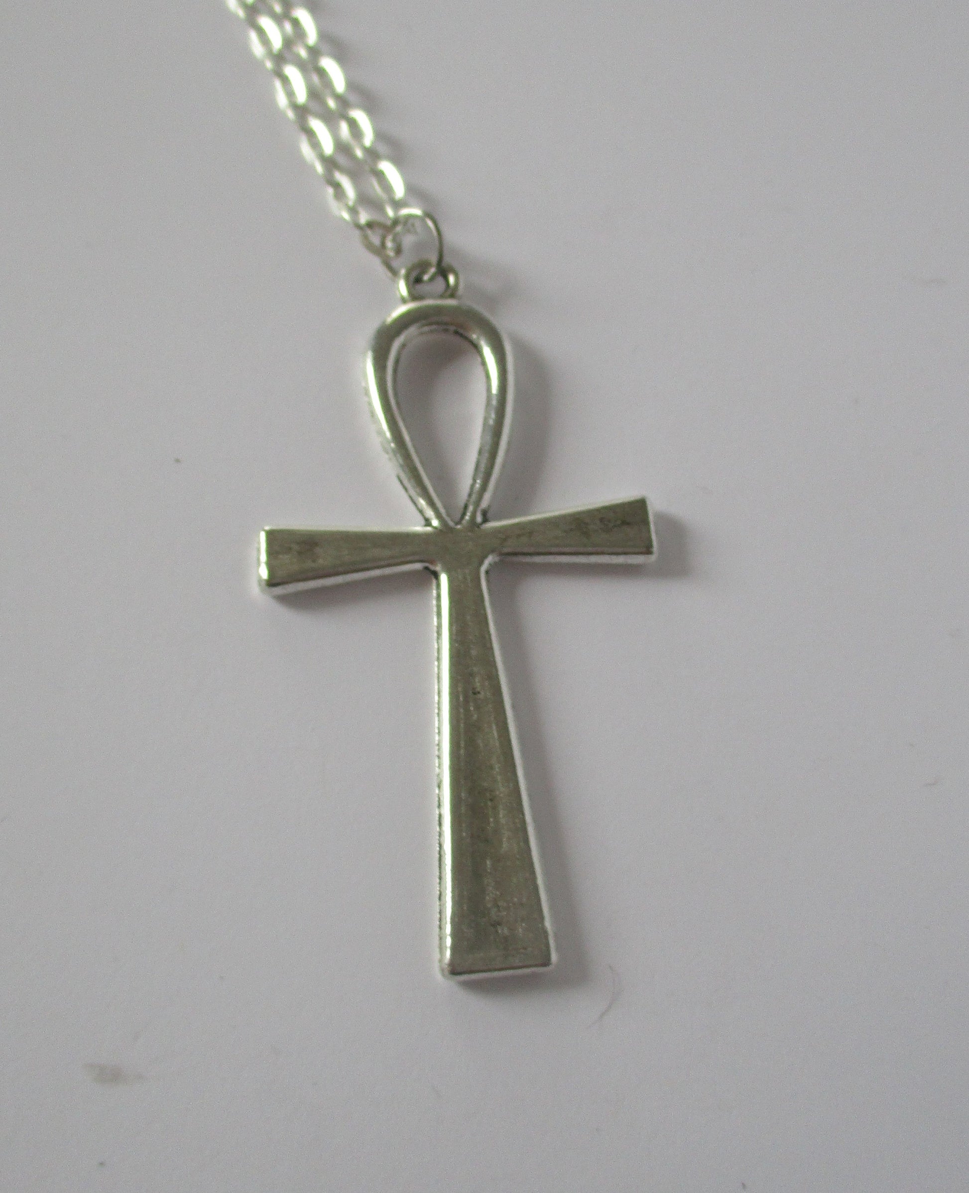 Gothic Egyptian Ankh Pendant, Chain