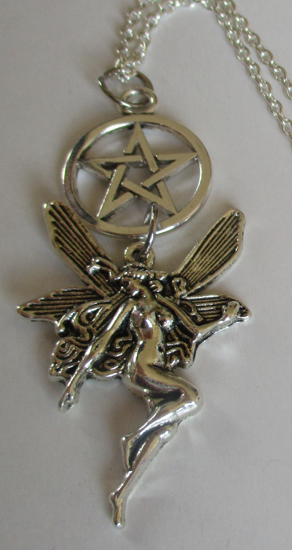 Fairy / Faerie, Pentacle Pentagram Necklace pendant