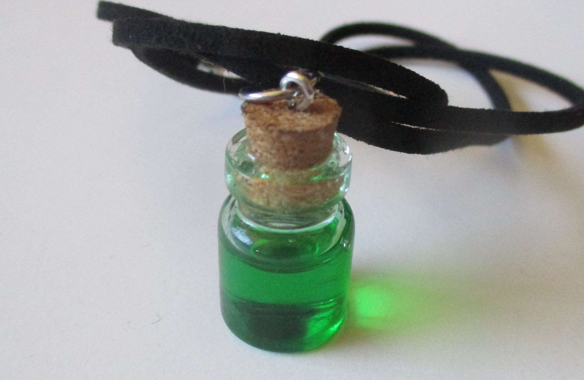 Vampire / Dragons Blood Glass Potion Bottle Vial Pendant Necklace