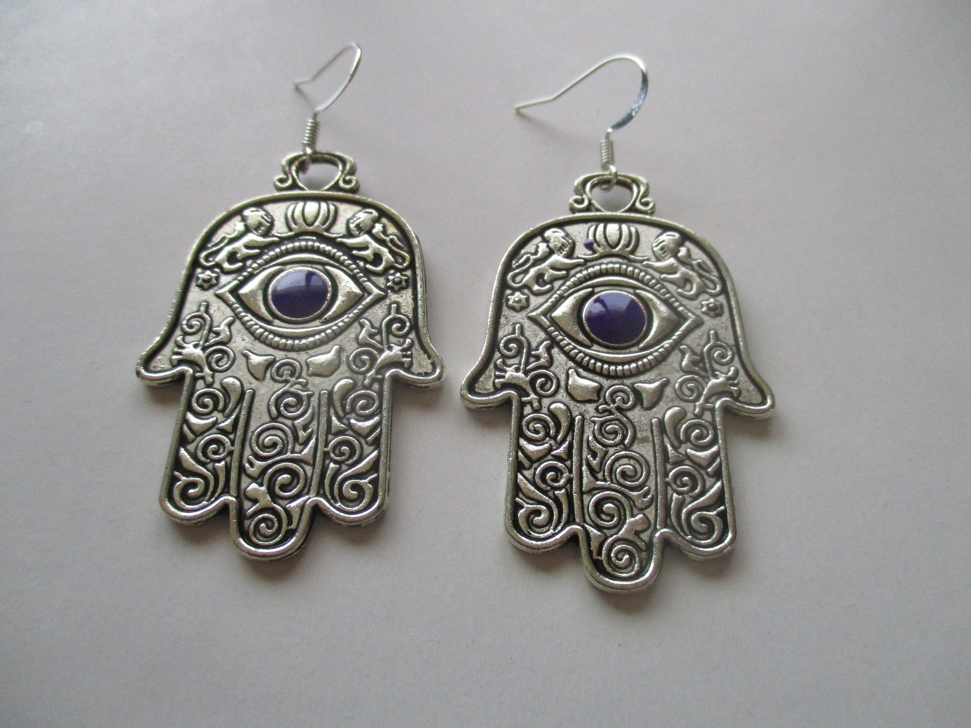 Kawaii Gothic Lolita Witchy Hamsa Earrings