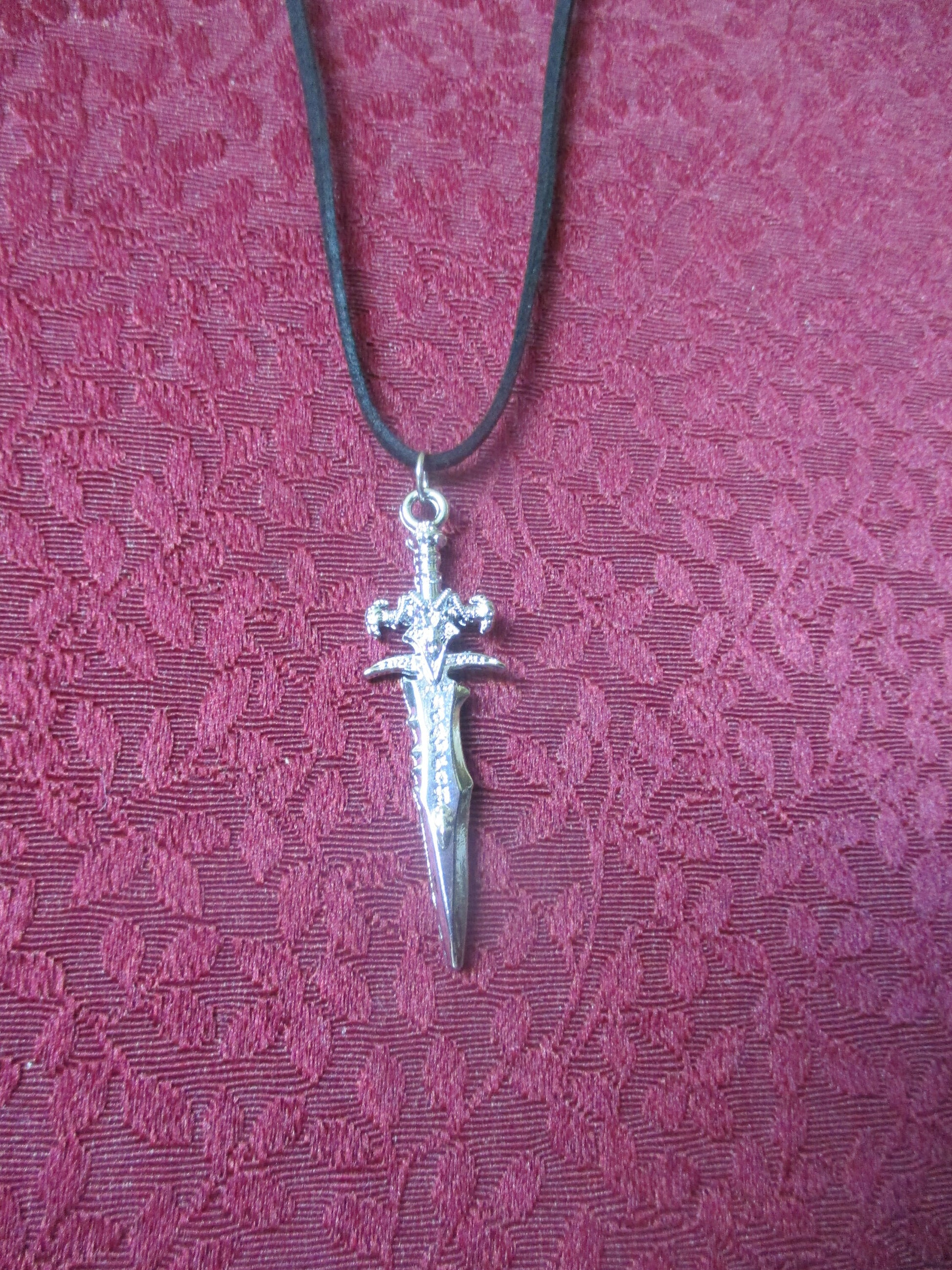 Cosplay Fantasy Athame Devil sword pendant