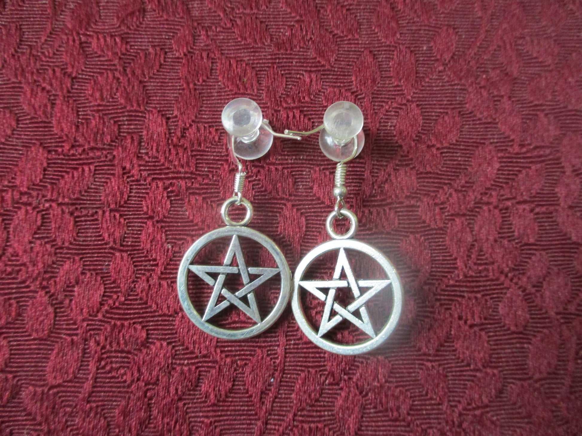 Mystic Pagan Pentacle Earrings