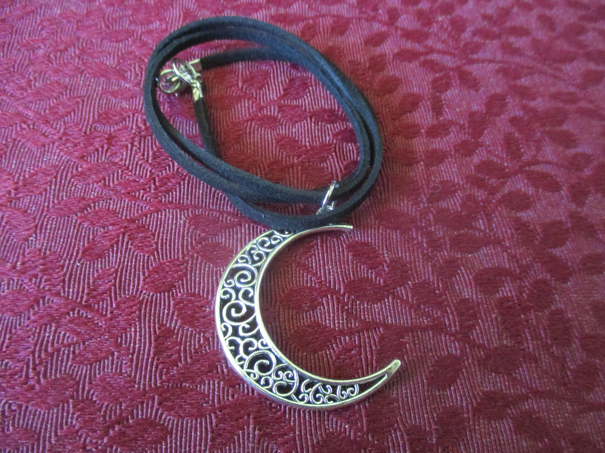 Boho Goth Mystic Moon Necklace Pendant