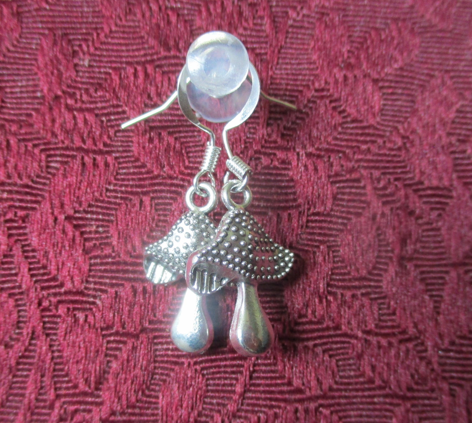 Kawaii Boho Goth Psychedelic Mushroom Earrings