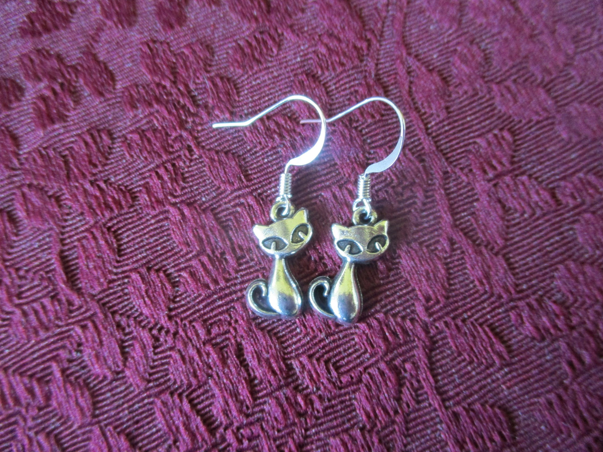 Cute Gothic Lolita Cat Earrings