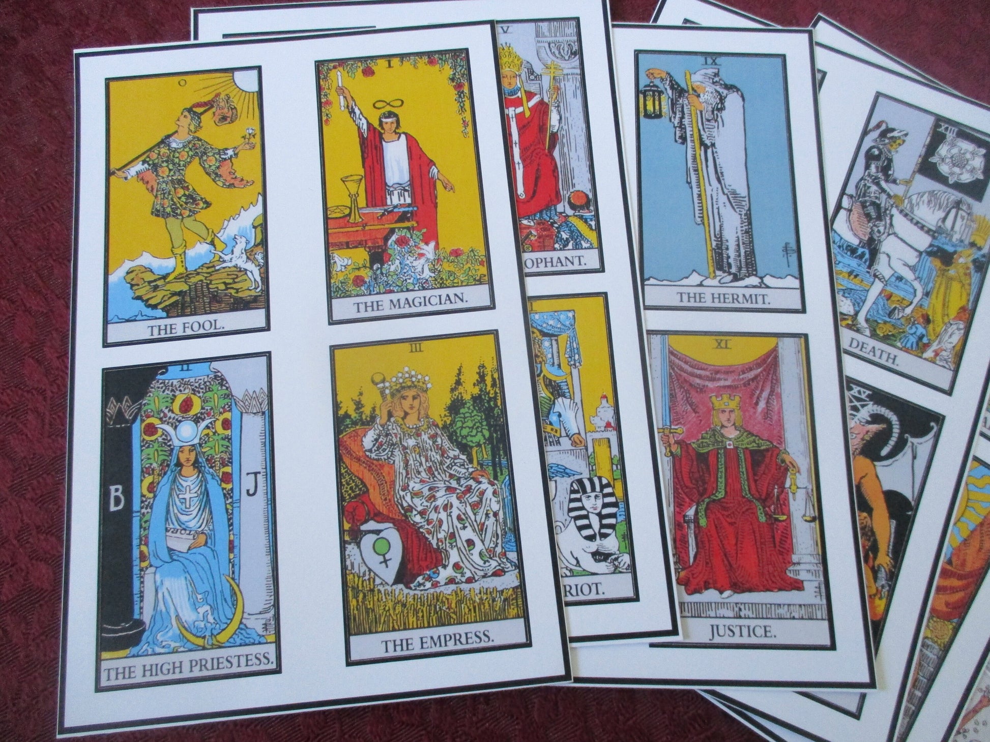 Rider Waite Major Arcana and Ace of Sword, Wands, Cups, Pentacles, Stickers set 6.4'' X 4''