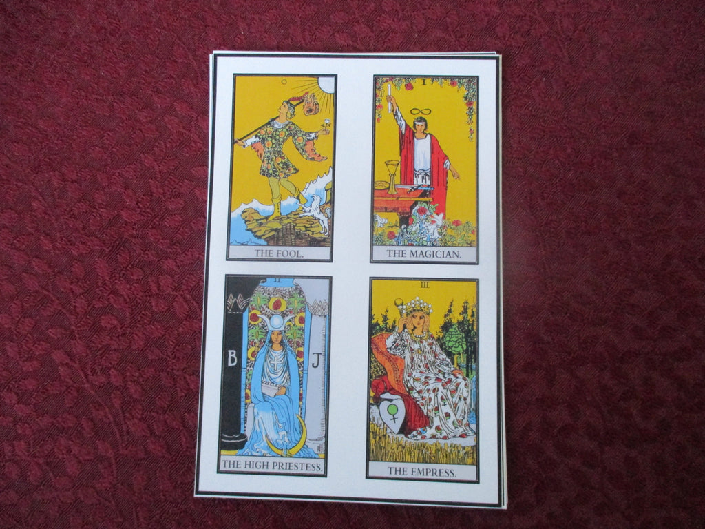 Rider Waite Major Arcana and Ace of Sword, Wands, Cups, Pentacles, Stickers set 6.4'' X 4''