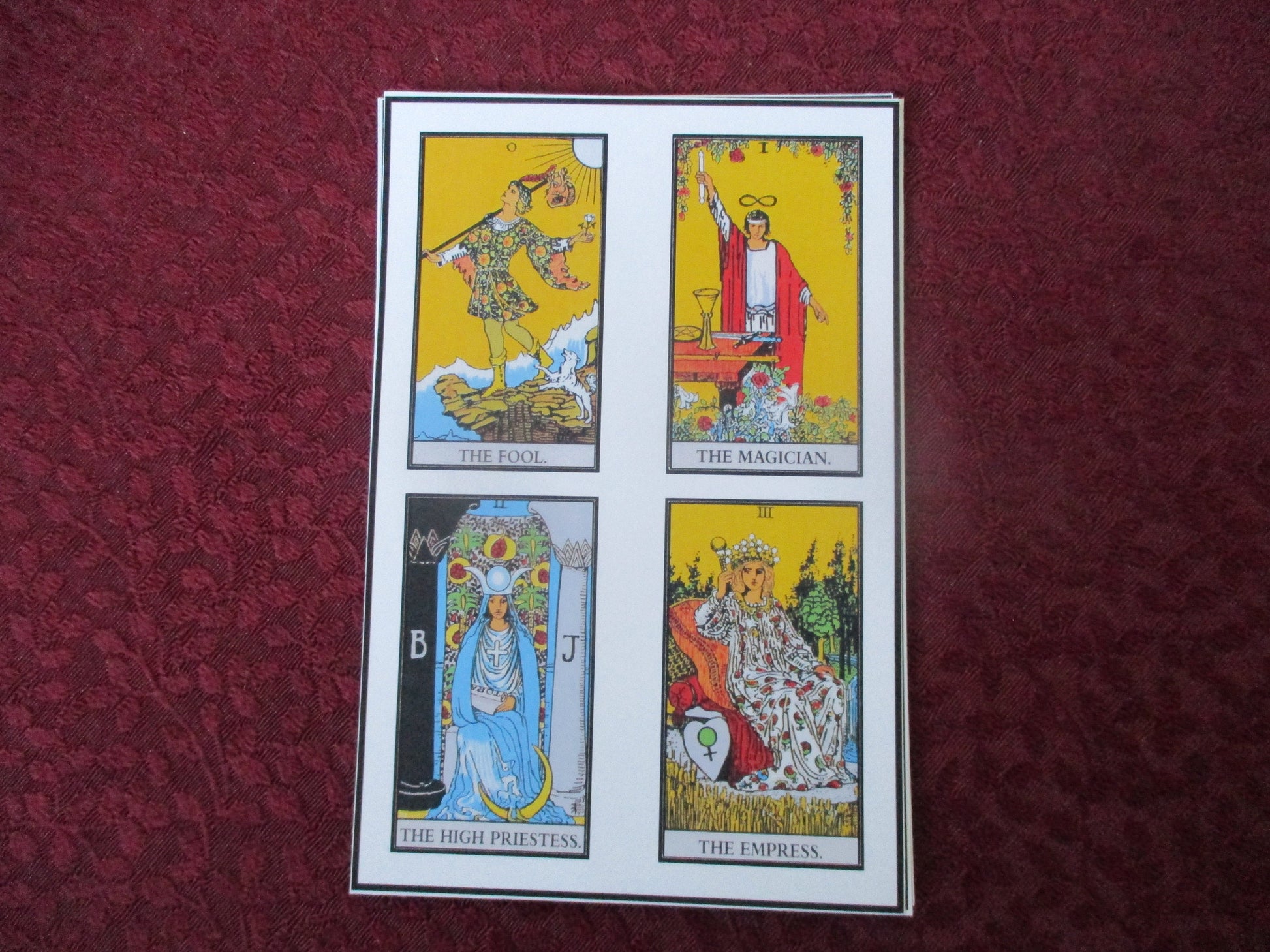 Rider Waite Major Arcana and Ace of Sword, Wands, Cups, Pentacles, Stickers set 6.4'' X 4''