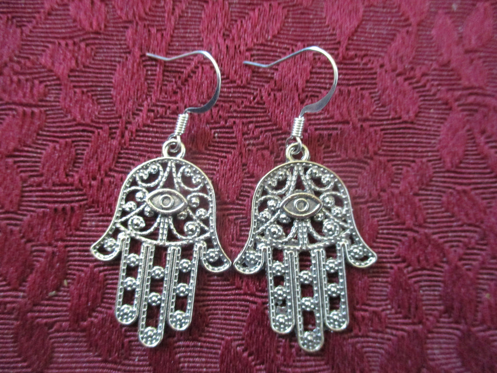 Kawaii Gothic Lolita Witchy Hamsa Earrings