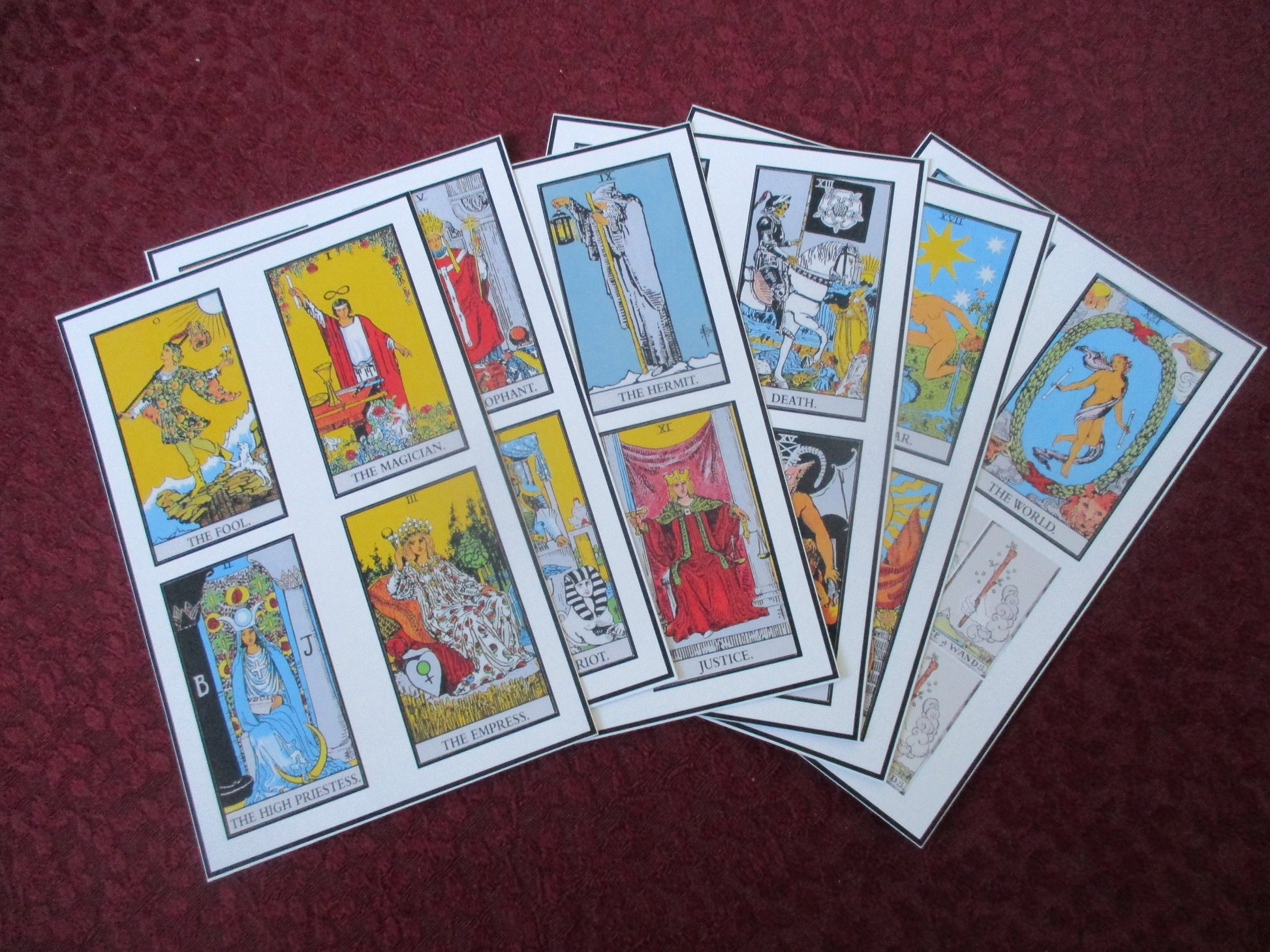 Rider Waite Major Arcana and Ace of Sword, Wands, Cups, Pentacles, Stickers set 6.4'' X 4''