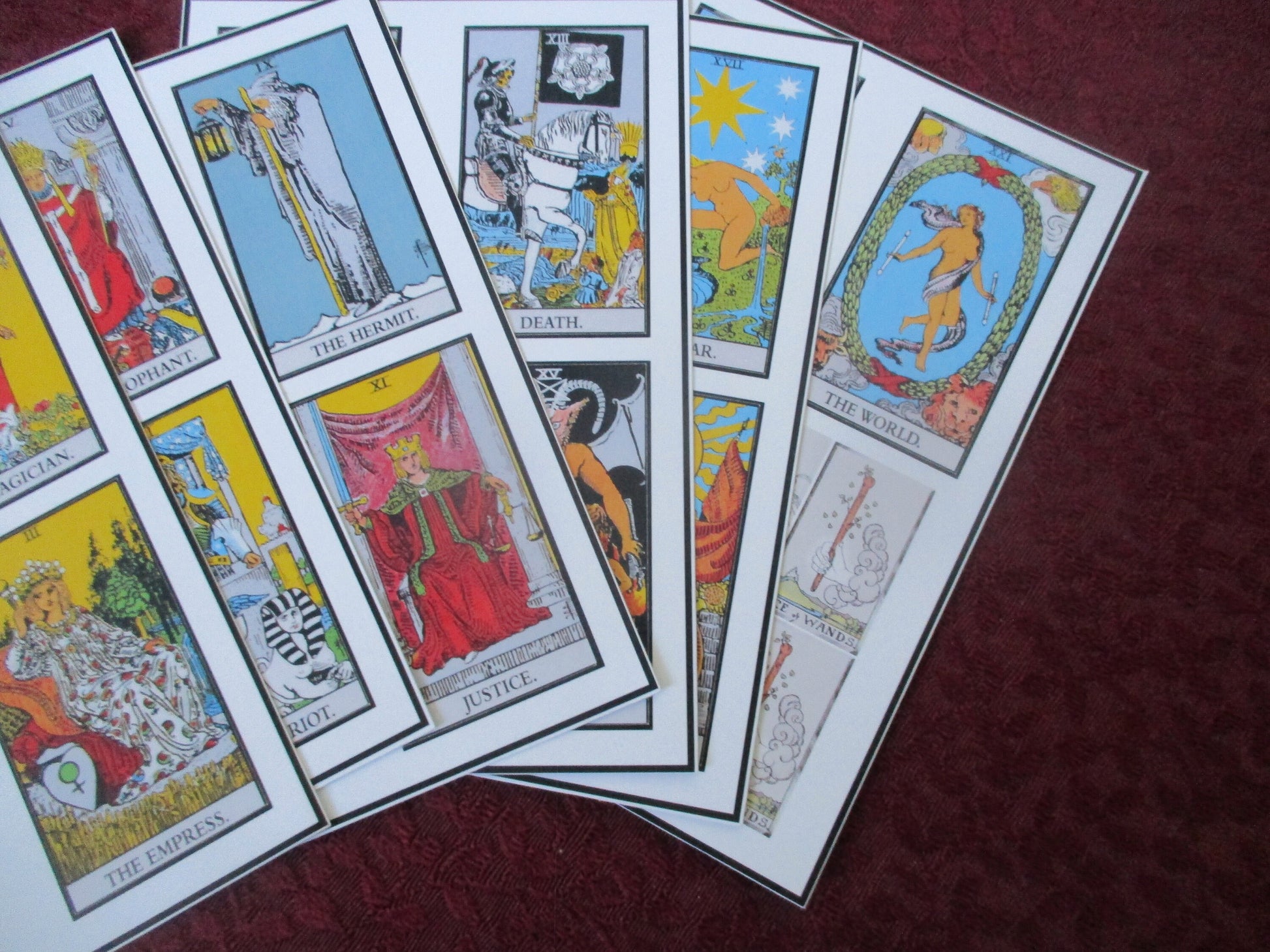 Rider Waite Major Arcana and Ace of Sword, Wands, Cups, Pentacles, Stickers set 6.4'' X 4''