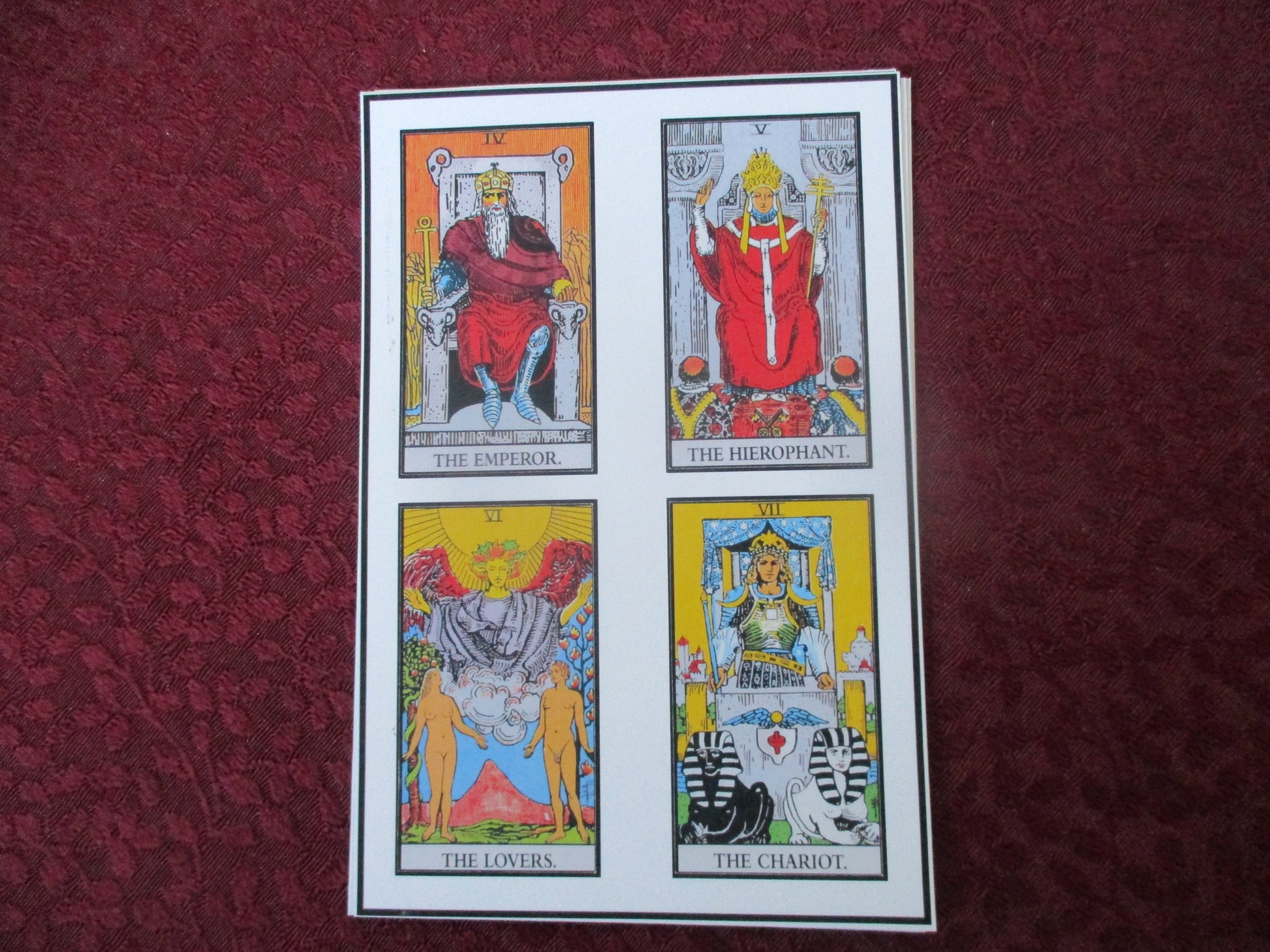 Rider Waite Major Arcana and Ace of Sword, Wands, Cups, Pentacles, Stickers set 6.4'' X 4''