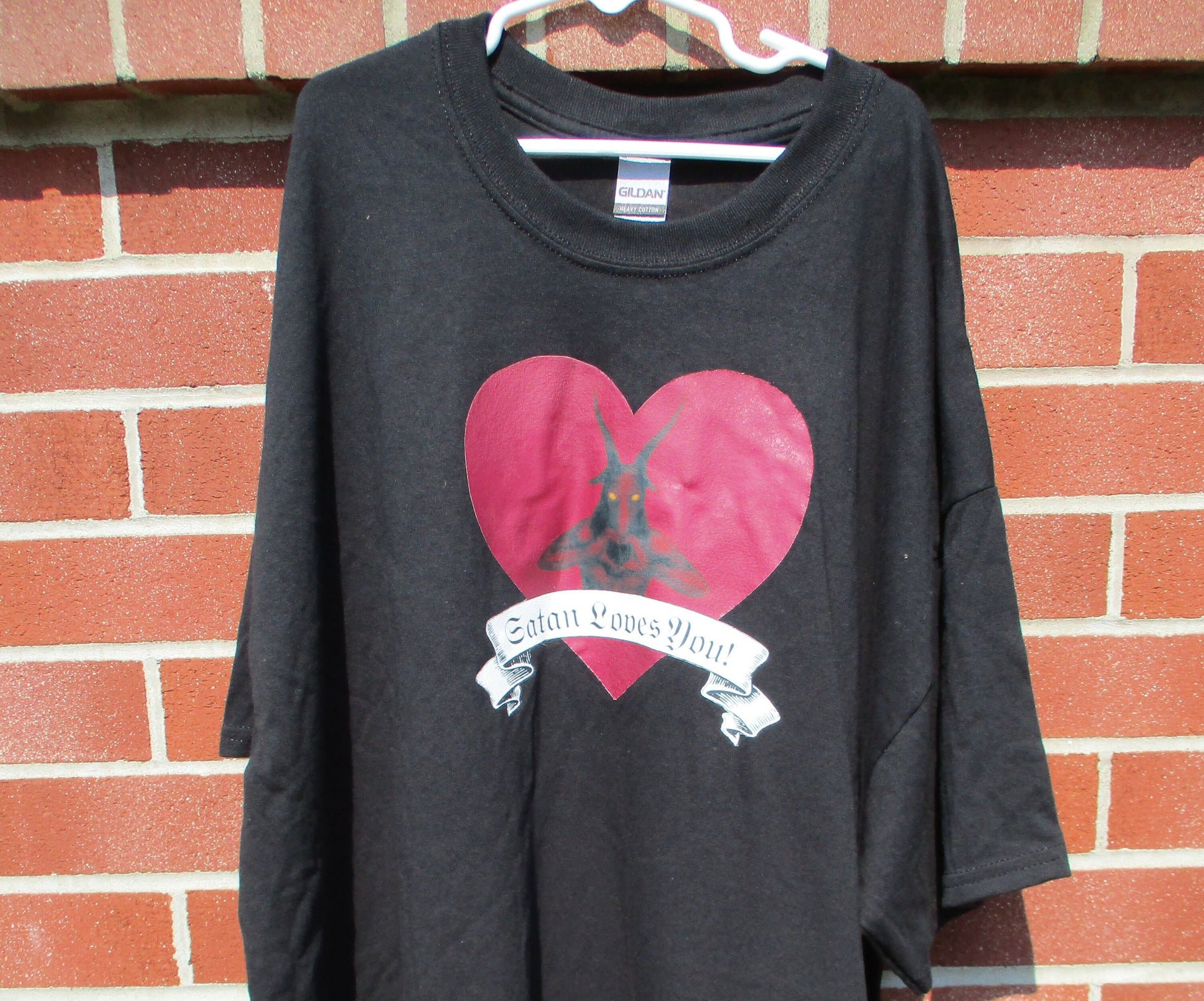 Satan Loves You! Satanic HTV Heat Transfer Vinyl Graphic T Shirts & Tank Tops