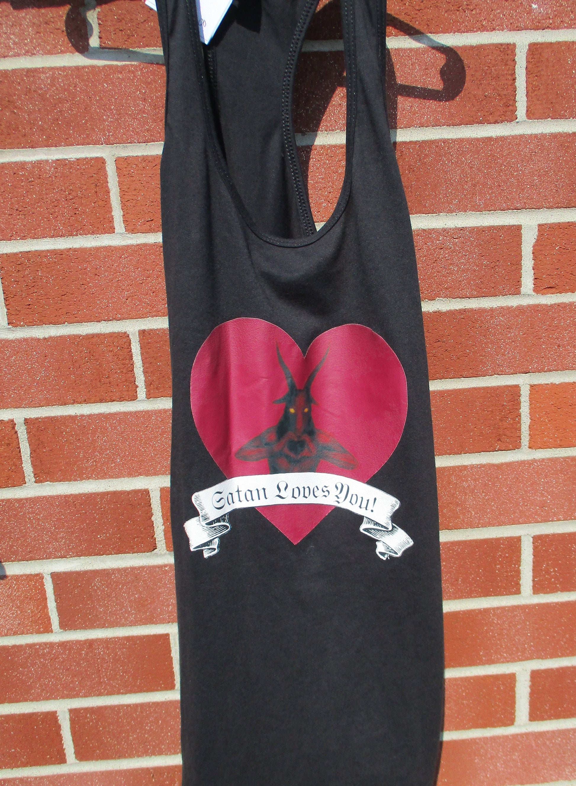 Satan Loves You! Satanic HTV Heat Transfer Vinyl Graphic T Shirts & Tank Tops