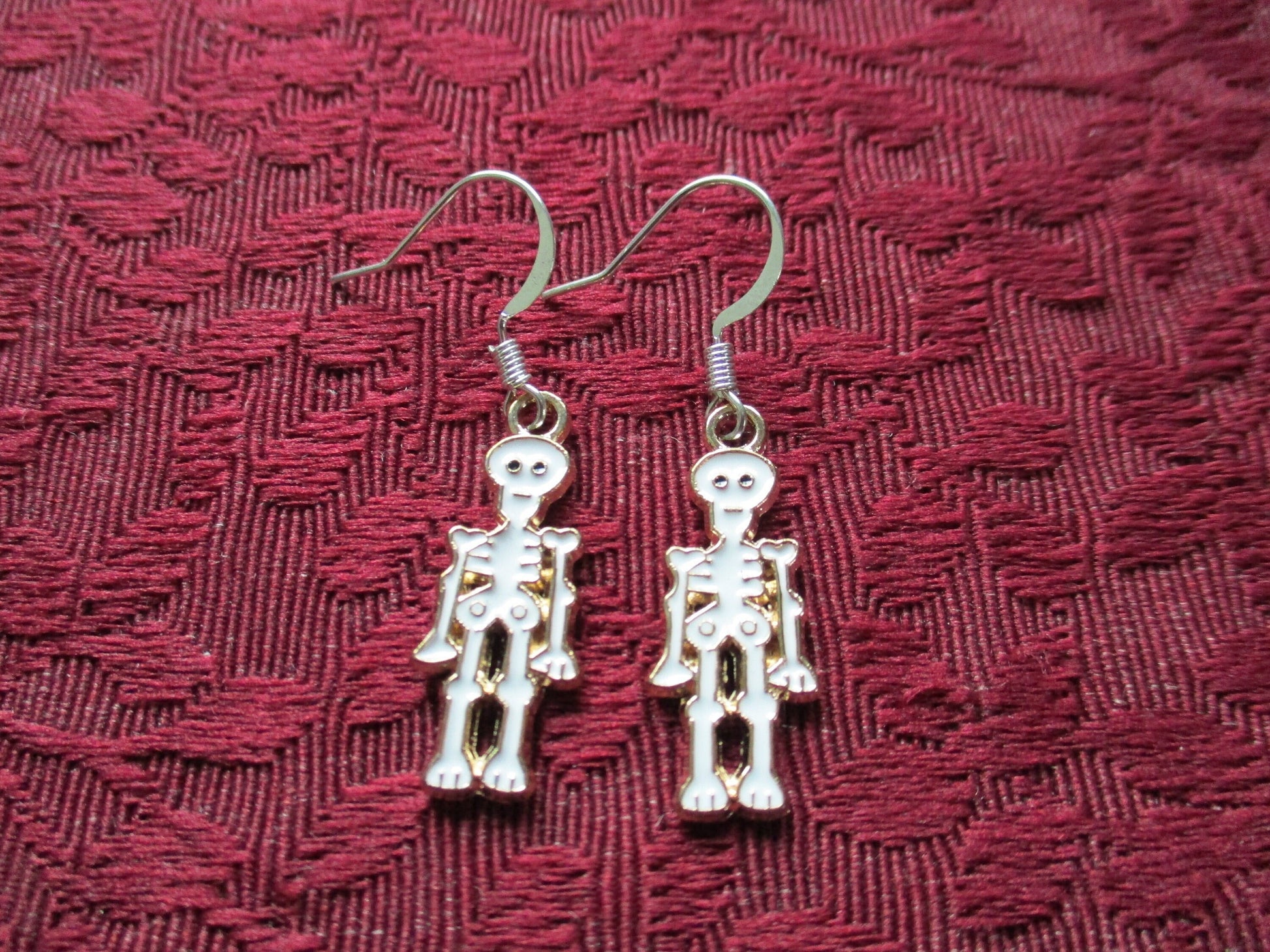 Kawaii Gothic Lolita Creepy Cute Skeleton Earrings
