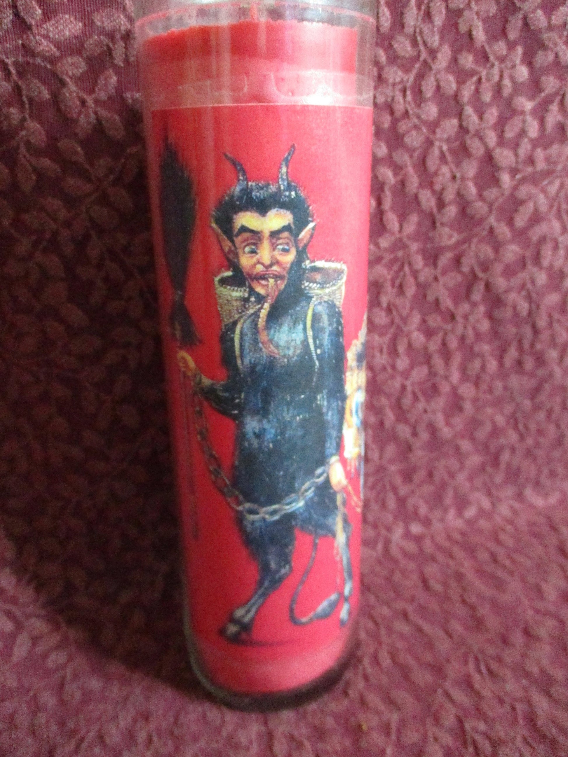 The Krampus Joke/gag Christmas gift candle, unscented