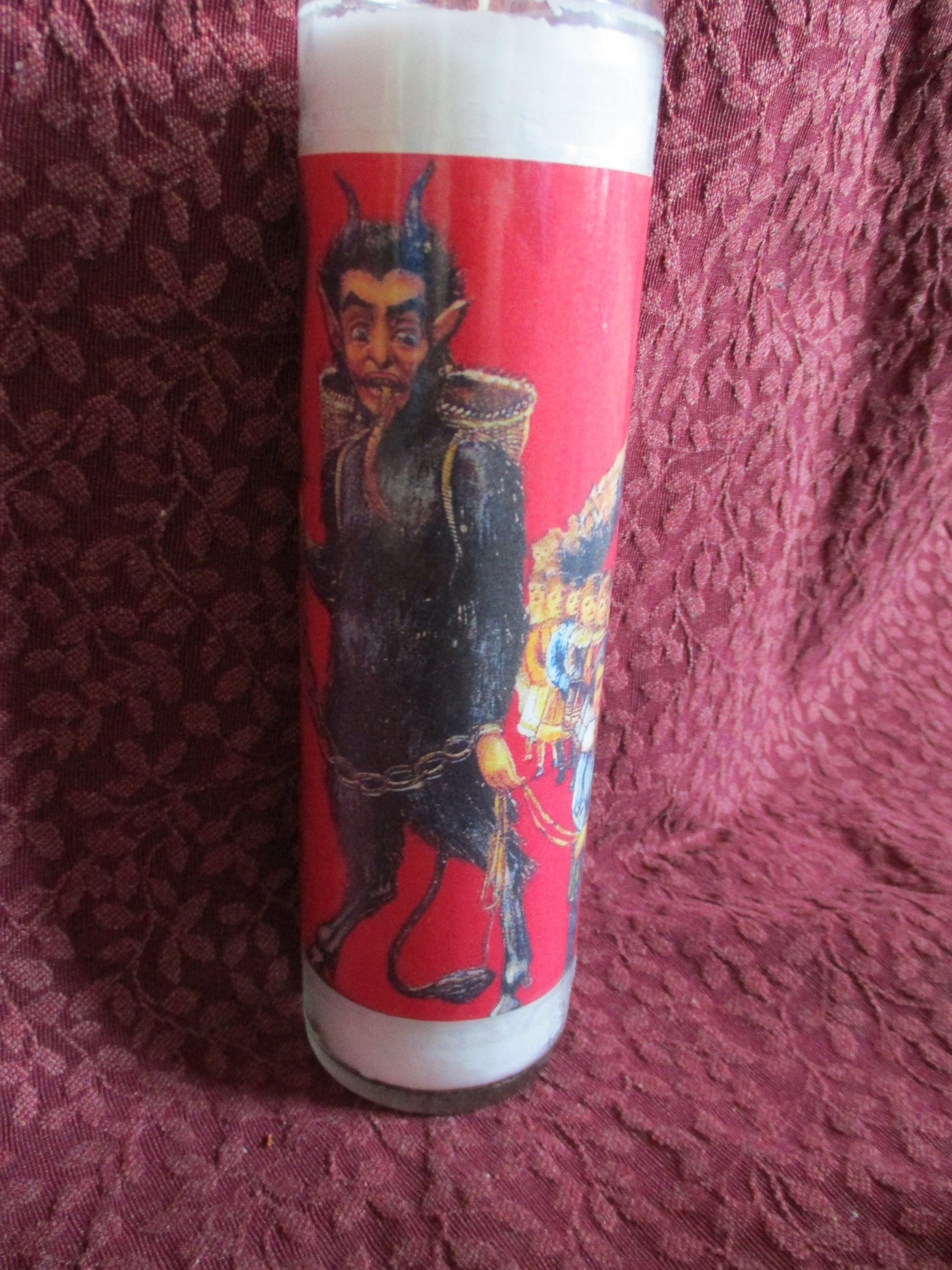 The Krampus Joke/gag Christmas gift candle, unscented