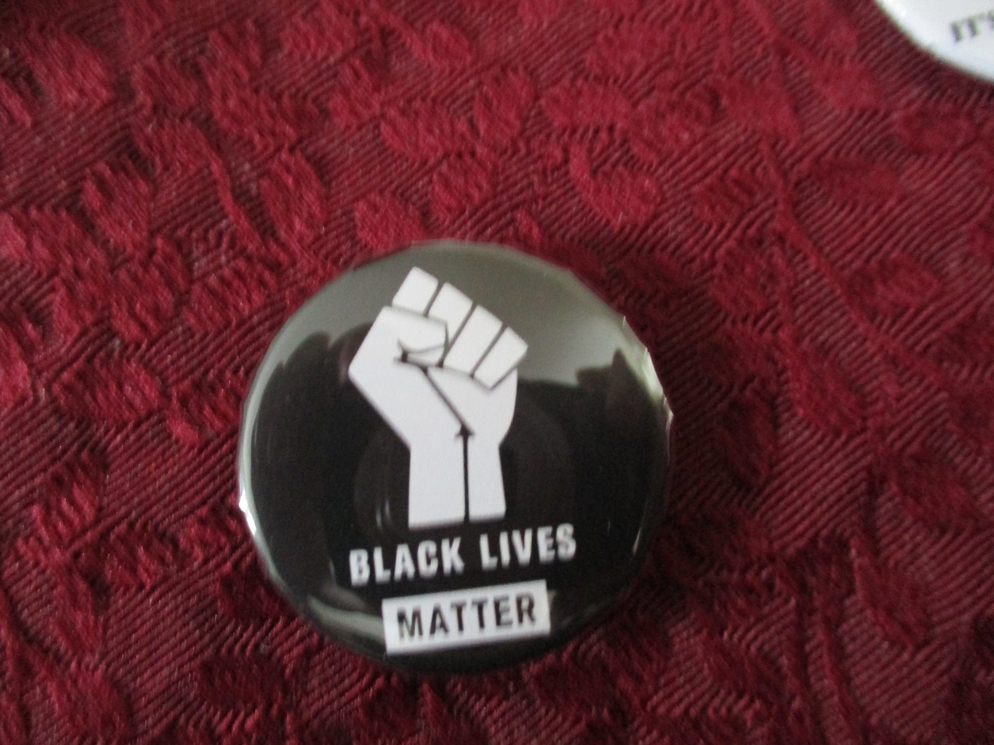 I love Vaccines, Neurodiversity Black Lives Matter BLM political pins buttons 1.46''