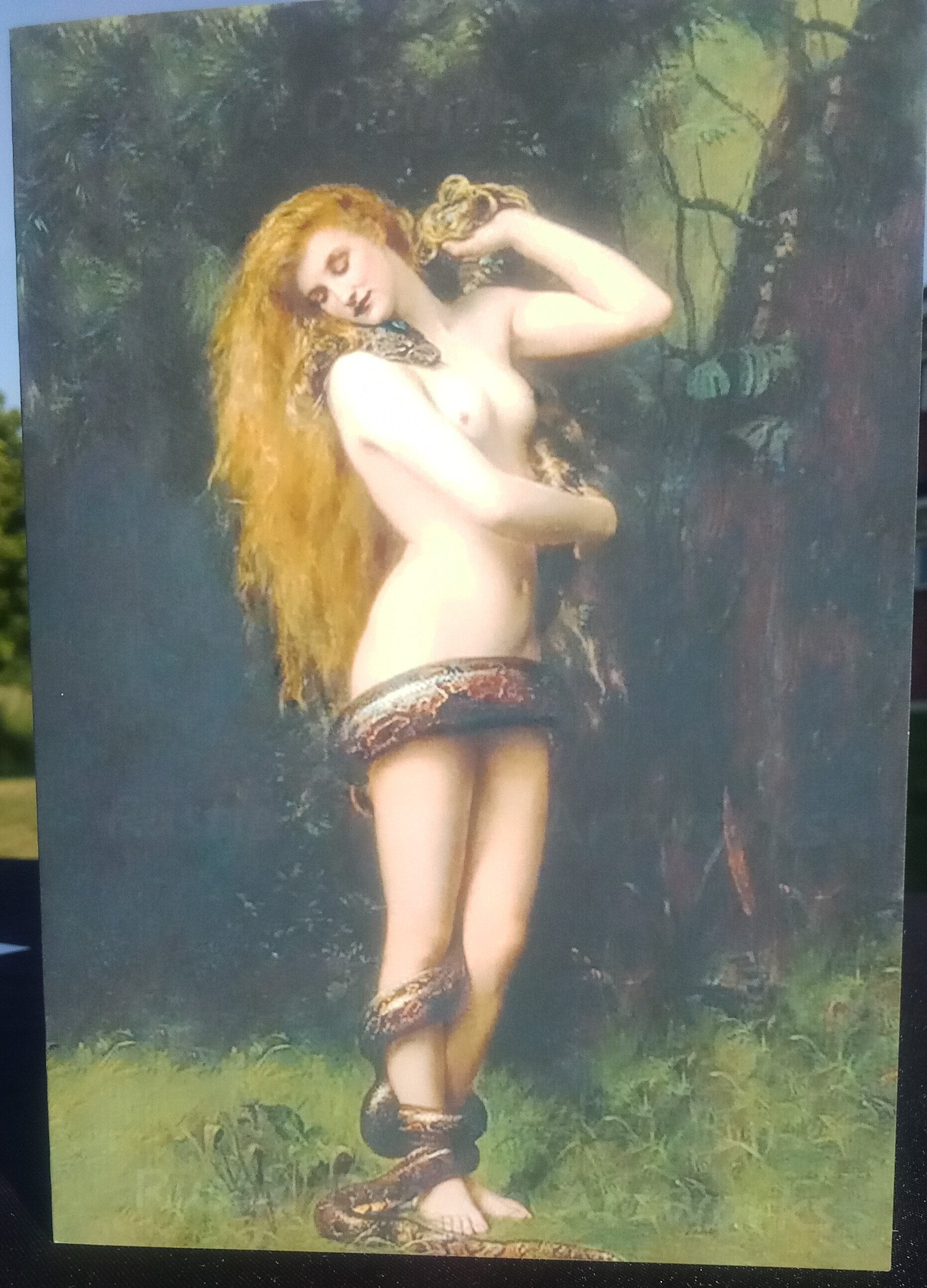 Hail Lilith Satanic Customizable Greeting Card