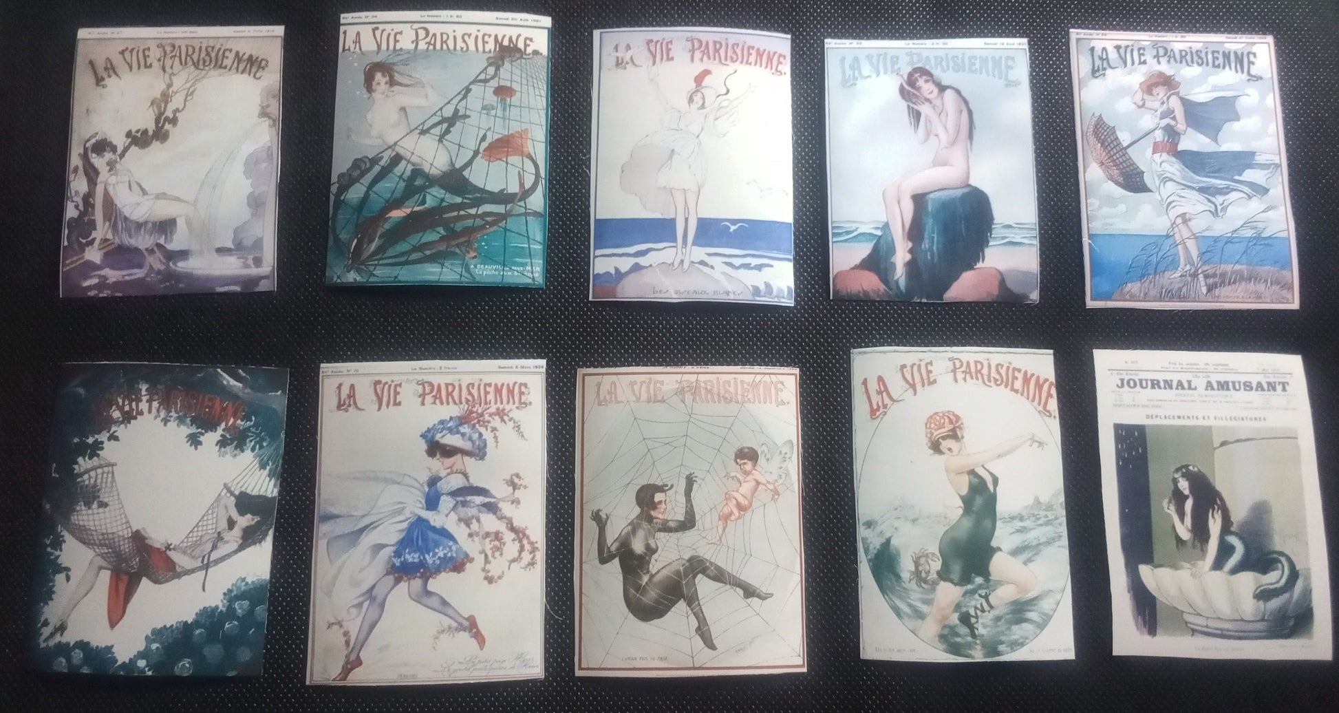 La Vie Parsienne & Journal Amusant Art Deco Art Nouveau fridge magnets