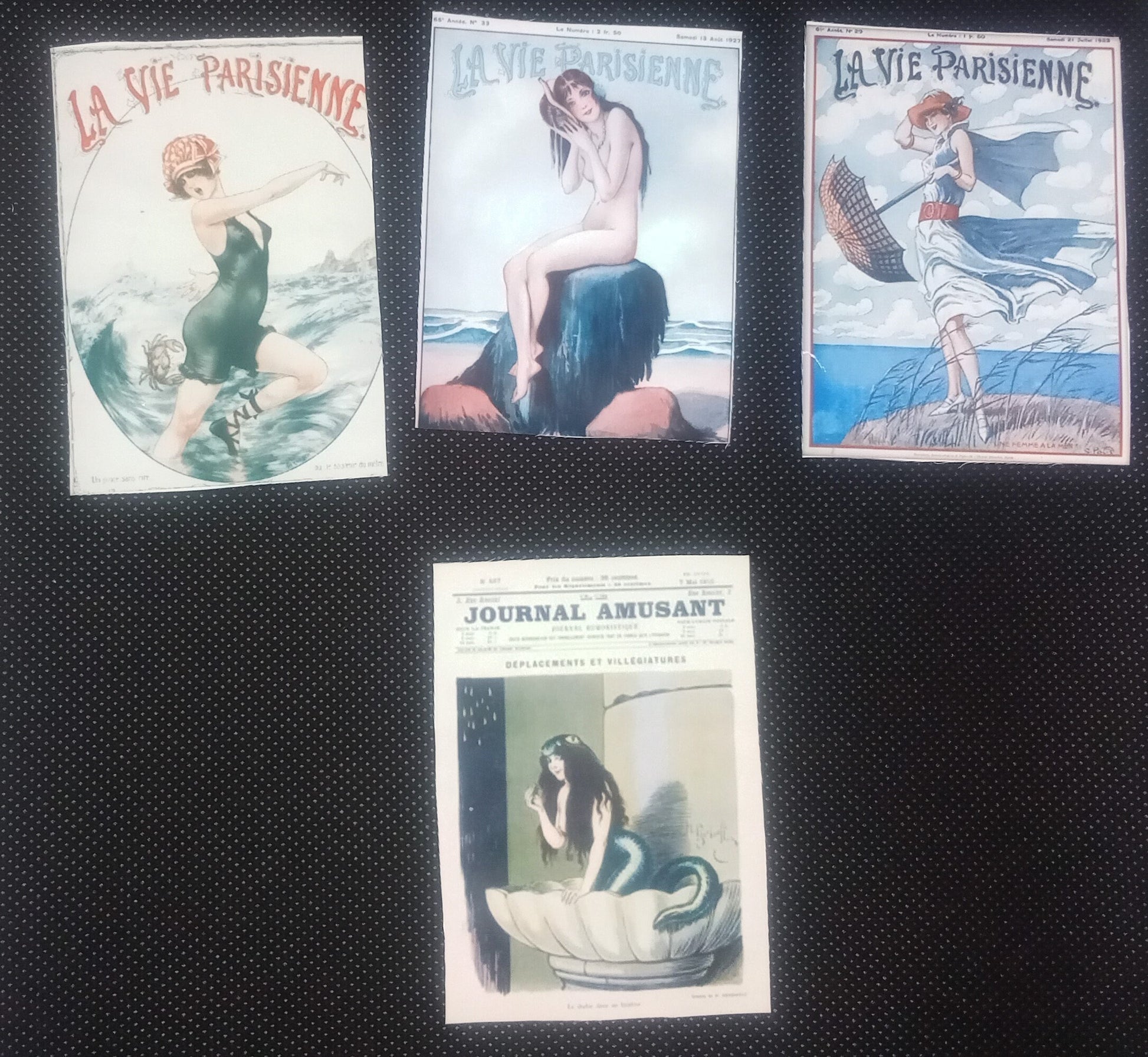 La Vie Parsienne & Journal Amusant Art Deco Art Nouveau fridge magnets