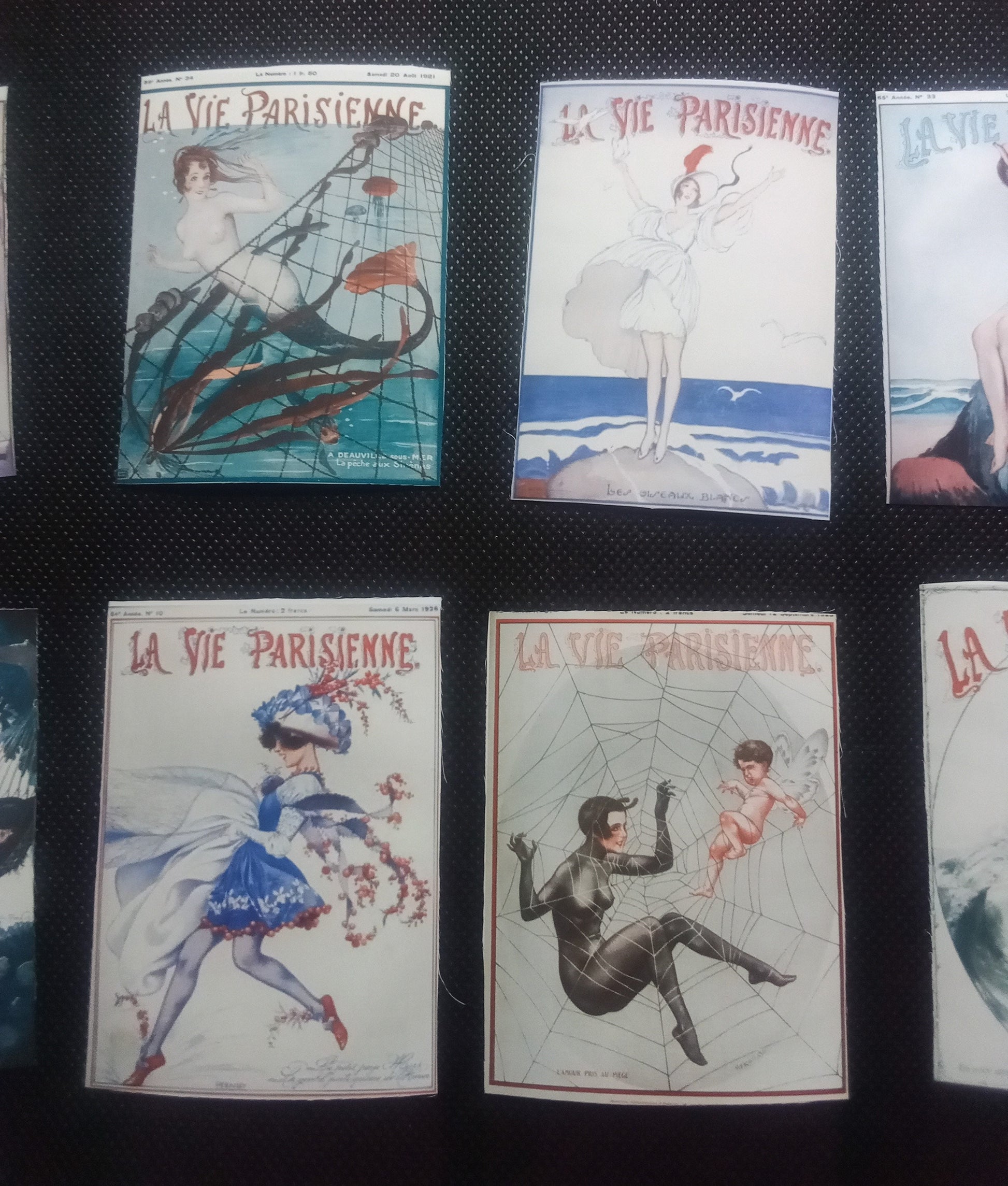 La Vie Parsienne & Journal Amusant Art Deco Art Nouveau fridge magnets