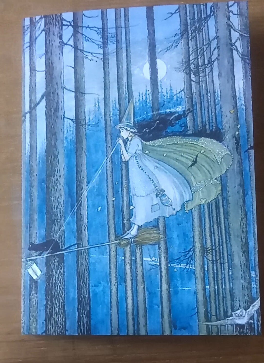 Witch on Her Broomstick / The Little Witch  by Ida Rentoul Outhwaite Customizable Greeting Cards