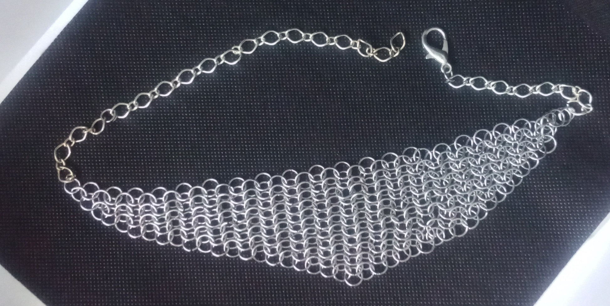 Chainmail Choker / collar  Necklace. 4 in 1 European Weave jewelry