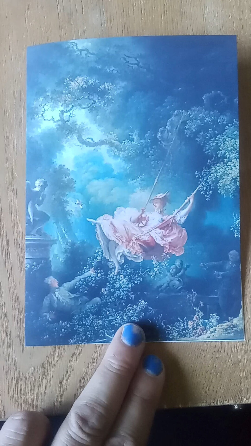 The Swing by Jean-Honore Fragonard Rococo painting Customizable Greeting Card