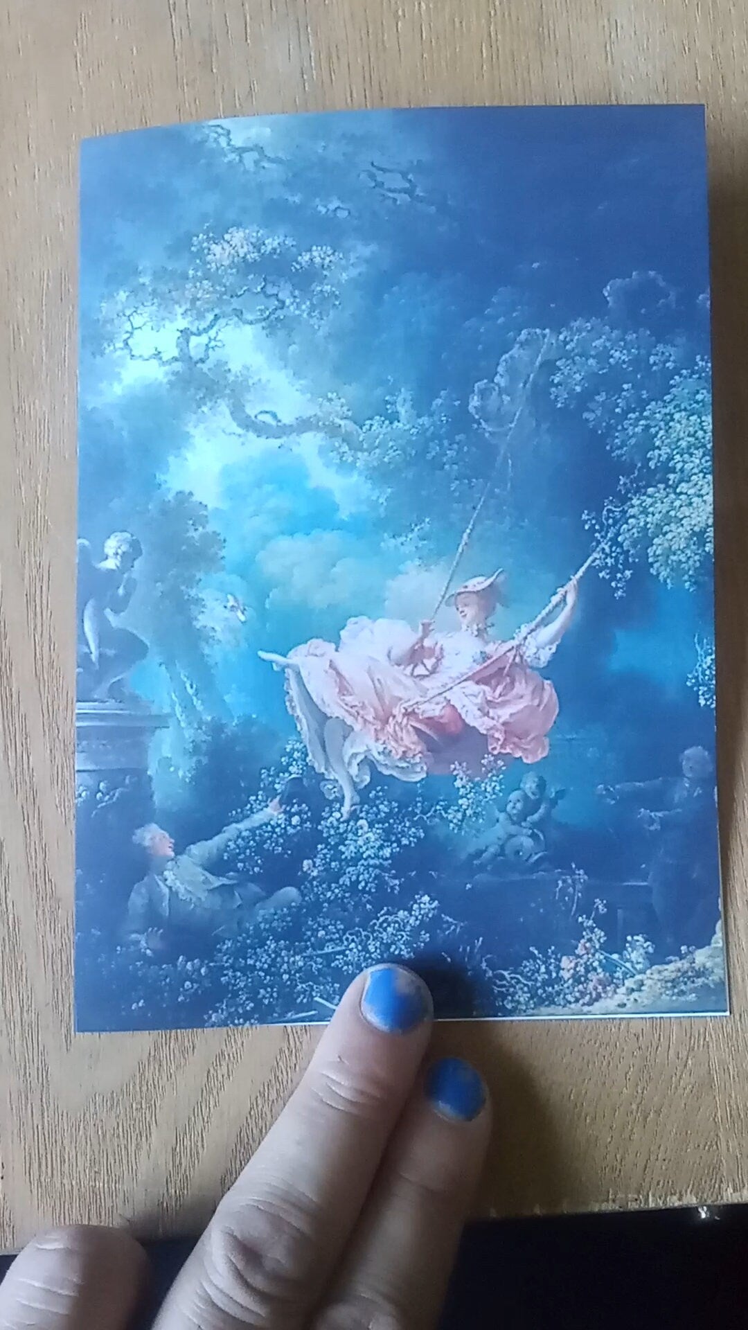 The Swing by Jean-Honore Fragonard Rococo painting Customizable Greeting Card