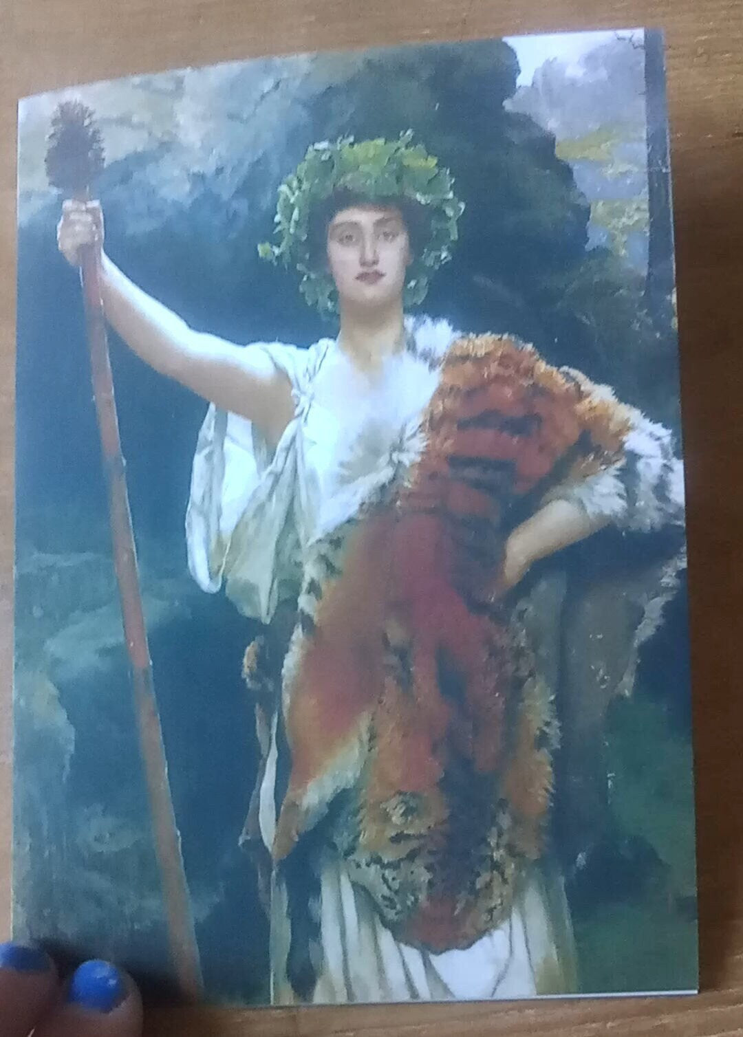 Priestess of Bacchus by John Collier witch/pagan Customizable Greeting Card