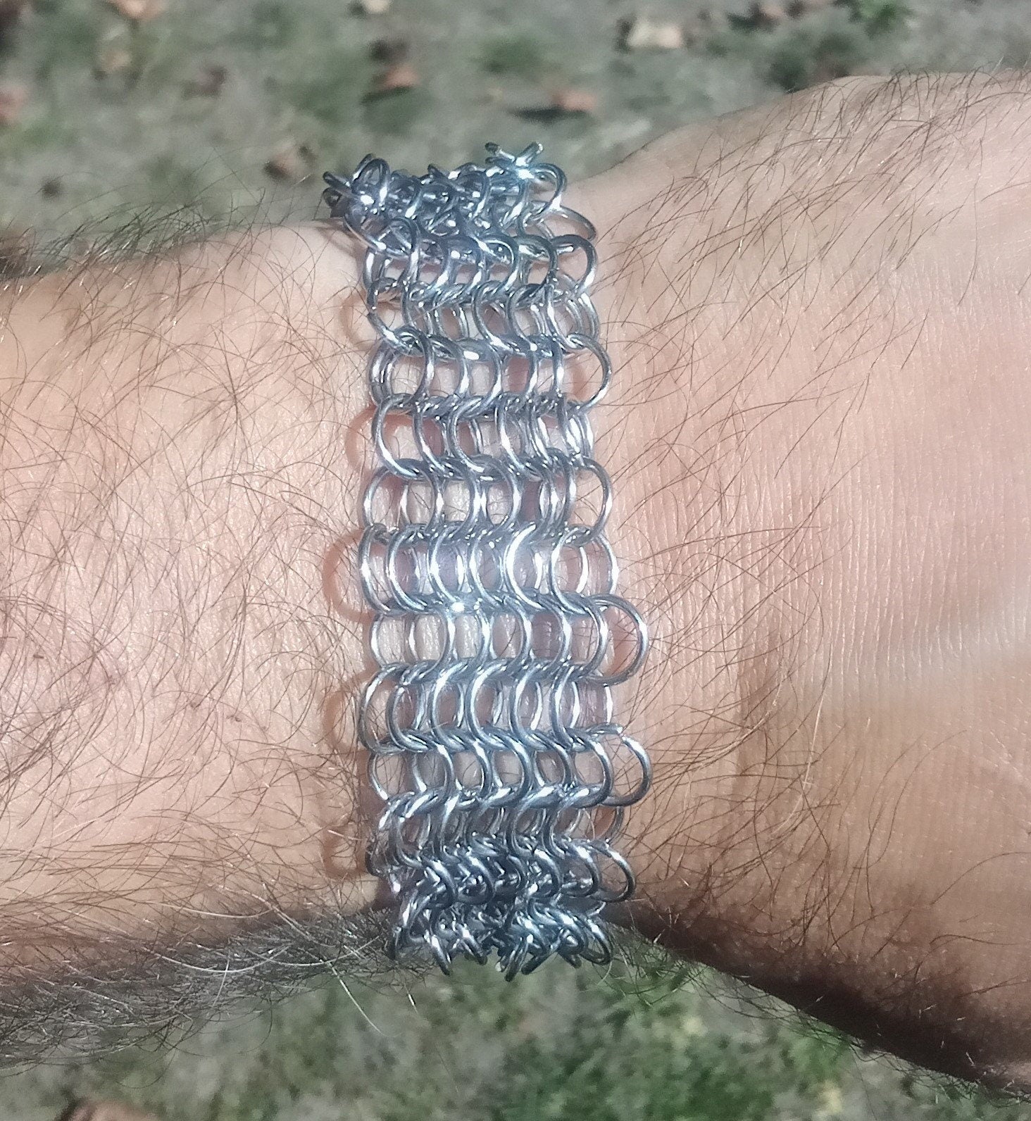 Chainmail Bracelet. 4 in 1 European Weave.