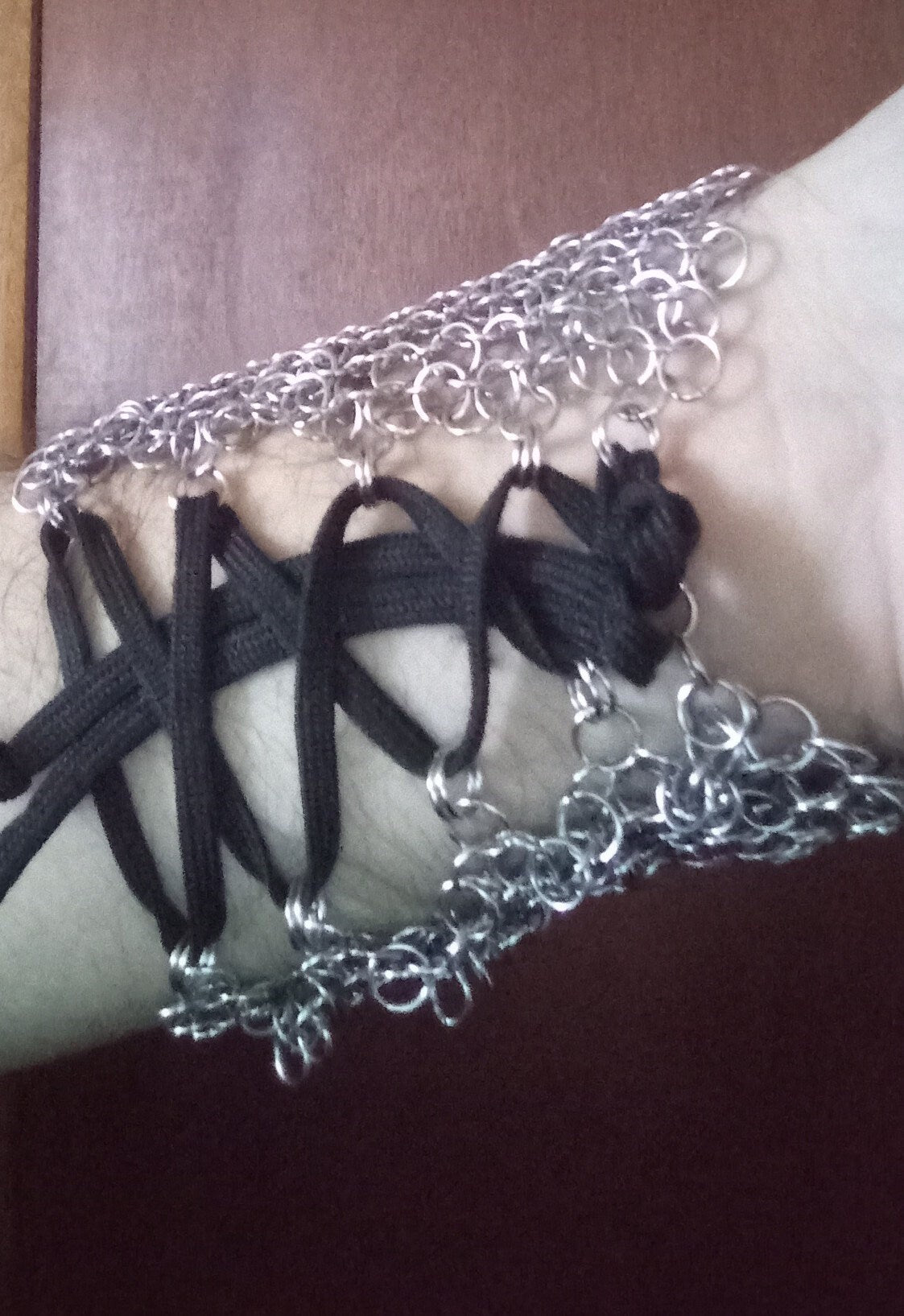 Chainmail Bracer 4 in 1 European Weave.